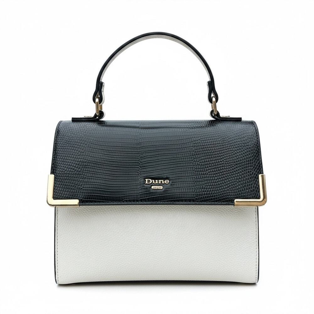Dune London structured colorblock top-handle bag & Small matching coin purse